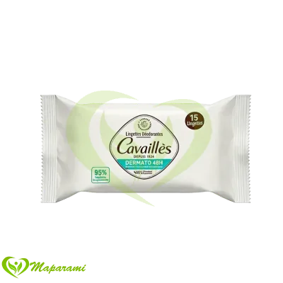 Rogé Cavaillès Lingettes Déodorant Dermato 48h 15 Unités