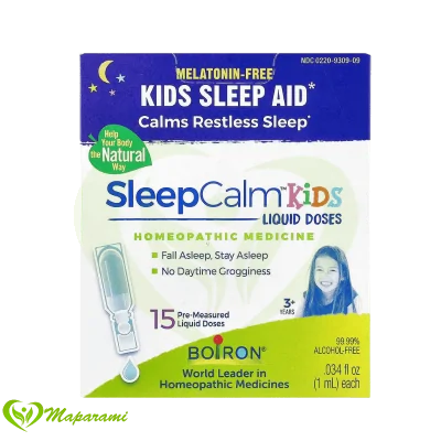 Boiron SleepCalm Enfants 15 Doses Liquides Sans Mélatonine