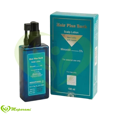 Hair Plus Back Lotion capillaire Minoxidil 5% Repousse des cheveux – 100 ml