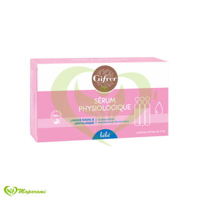 Gifrer Sérum Physiologique Unidose 5ml Boîte 12 Nettoyage Doux