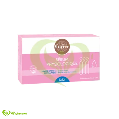 Gifrer Sérum Physiologique Unidose 5ml Boîte 12 Nettoyage Doux
