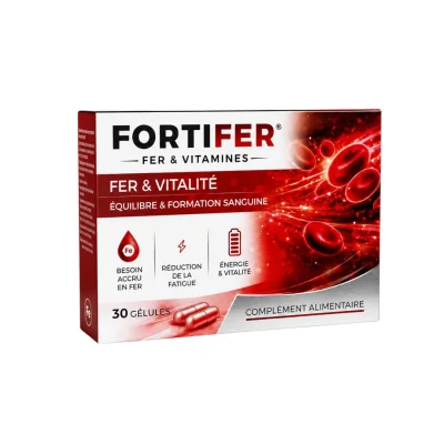 FORTIFER FER ACIDE FOLIQUE & VITAMINE C 30 GELULES
