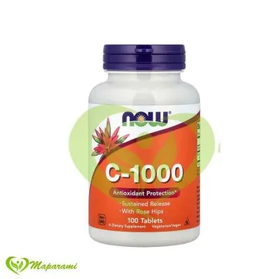 NOW Foods C-1000 et Cynorrhodons 100 Comprimés