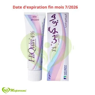 HiQuin 4% Crème Éclaircissante à l’Hydroquinone 30g original 100%