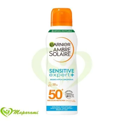 Garnier Sensitive Expert+ Brume Hypoallergénique Protection Solaire SPF50+ Adulte 200ml