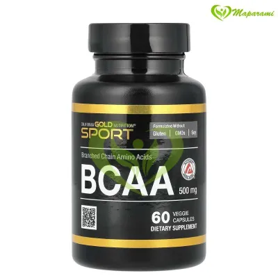 California Gold Nutrition SPORT BCAA 500mg 60 Veggie Capsules maparami.ma
