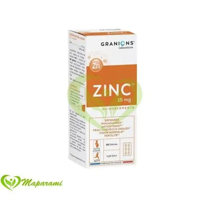 GRANIONS Zinc 15mg 60 Gelules