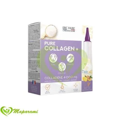 ERIC FAVRE PURE COLLAGEN + 10*15ML PECHE ET CITRON