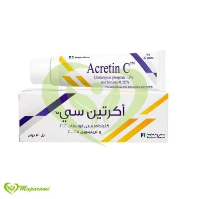 Acretin C Gel Anti-Acné Clindamycine et Trétinoïne 30g orignal