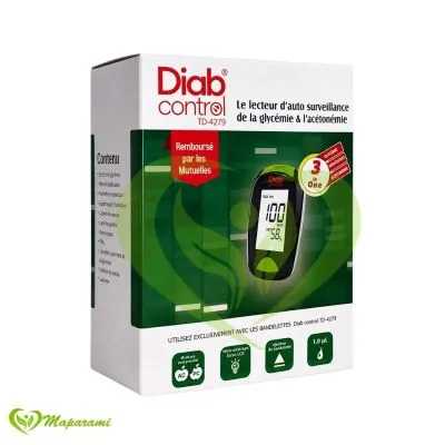 Diab Control Appareil de Glycémie – Lecteur de Glycémie