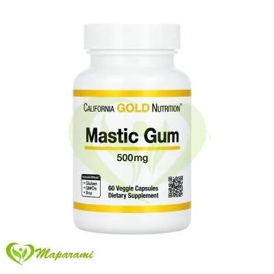 California Gold Nutrition Mastic Gum 500mg 60 Capsules