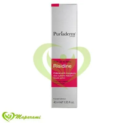 Puriaderm Risidine Crème Anti-Rougeurs Peaux Sensibles 40ml
