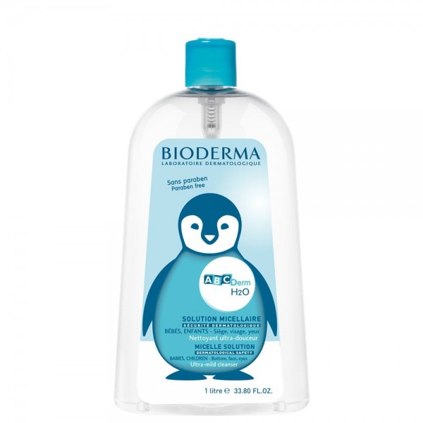 BIODERMA ABCDERM H2O SOLUTION MICELLAIRE POMPE 1L