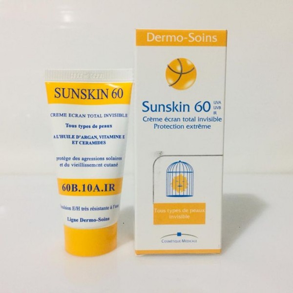 DERMO SOINS SUNSKIN 60 CREME SOLAIRE TUBE 50ml