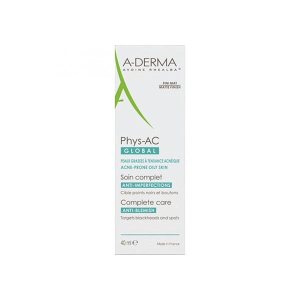 A-DERMA PHYS-AC GLOBAL SOIN ANTI-IMPERFECTIONS 40 ML