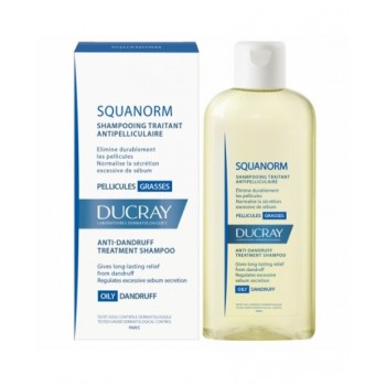 DUCRAY SQUANORM shampooing traitant pellicules grasses 200 ml