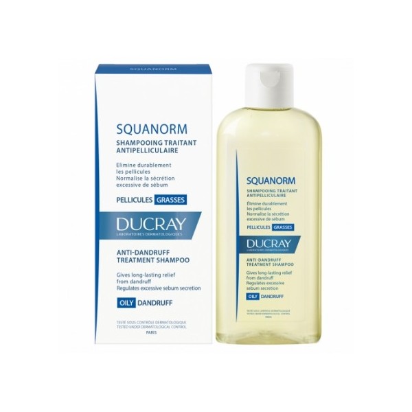 DUCRAY SQUANORM shampooing traitant pellicules grasses 200 ml